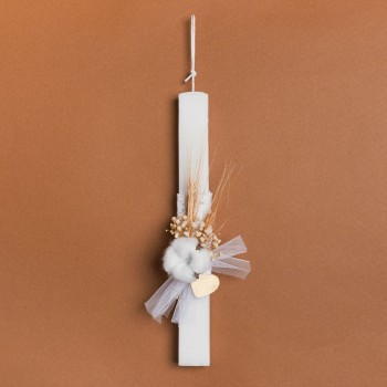 Beauty Home ΛΑΜΠΑΔΑ 33cm ΒΑΜΒΑΚΙ ΚΑΙ ΚΑΡΔΙΑ ΣΕ ΣΥΣΚΕΥΑΣΙΑ ΔΩΡΟΥ