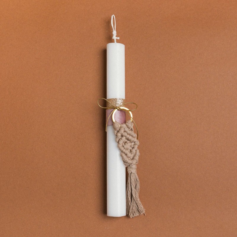 Beauty Home ΛΑΜΠΑΔΑ 25cm ΜΑΚΡΑΜΕ ΜΠΡΕΛΟΚ ΜΟΚΑ ΜΕ ΦΙΟΓΚΟ ΣΕ ΣΥΣΚΕΥΑΣΙΑ ΔΩΡΟΥ