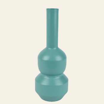 Beauty Home Μεταλλικό Βάζο Sage Green 12 x 34 cm