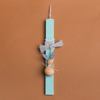 Beauty Home ΛΑΜΠΑΔΑ ΒΕΡΑΜΑΝ 33cm ΞΥΛΙΝΟΣ ΛΑΓΟΣ ΜΠΑΛΑ ΣΕ ΣΥΣΚΕΥΑΣΙΑ ΔΩΡΟΥ