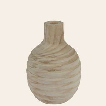 Beauty Home Ξύλινο Βάζο 18 x 26 cm