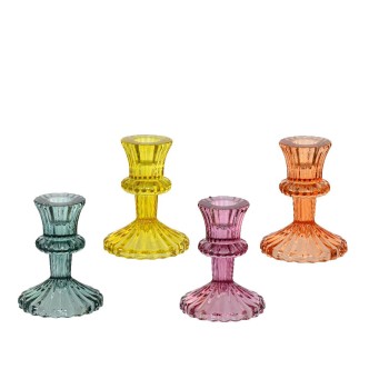 Beauty Home Γυάλινο κηροπήγιο 8.5 x 10.9 cm