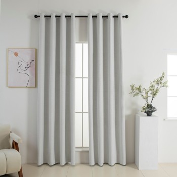 Beauty Home Κουρτίνα Full Blackout σκίασης με 8 κρίκους Elite Art 8392 Ice-No1 140x270 Πάγου
