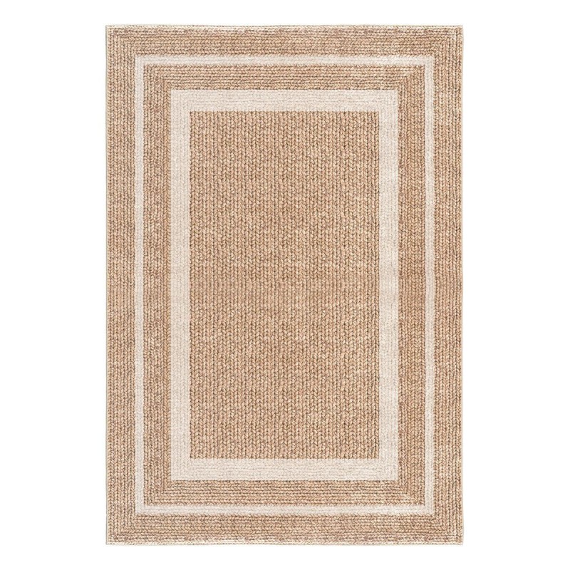 Beauty Home Πατάκι Tropic Art 9138 65x150 Μπεζ,Λευκό