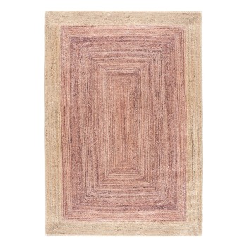 Beauty Home Πατάκι Tropic Art 9139 65x150 Μπεζ,Ροζ