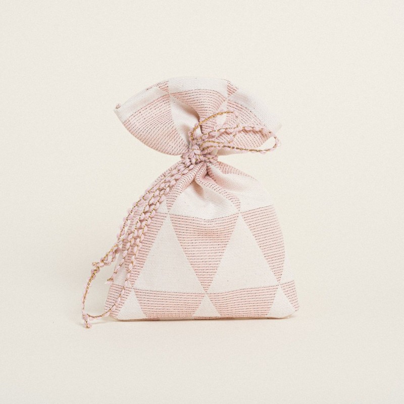 Beauty Home ΠΟΥΓΚΙ 12 x 17 cm ΖΑΚΑΡ ΤΡΙΓΩΝΟ ΡΕΤΡΟ ΜΕ LUREX ΣΑΠΙΟ ΜΗΛΟ