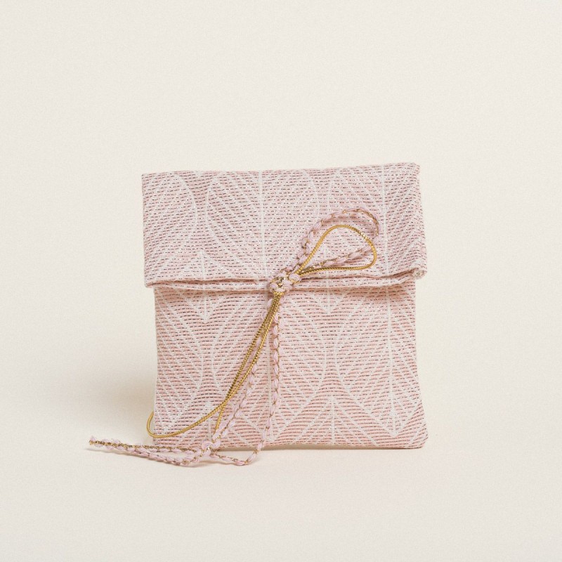 Beauty Home ΠΟΥΓΚΙ 12 x 17 cm ΖΑΚΑΡ ΦΥΛΛΟ ΡΕΤΡΟ LUREX ΣΑΠΙΟ ΜΗΛΟ