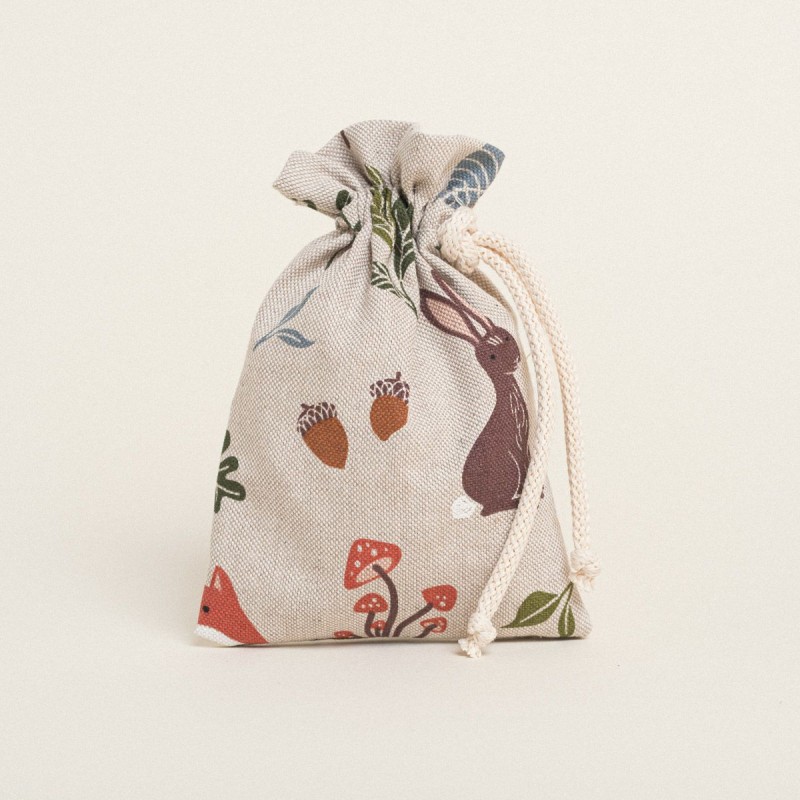 Beauty Home ΠΟΥΓΚΙ ΜΕ ΚΟΡΔΟΝΙ 12 x 17 cm FOREST WOOD ANIMALS