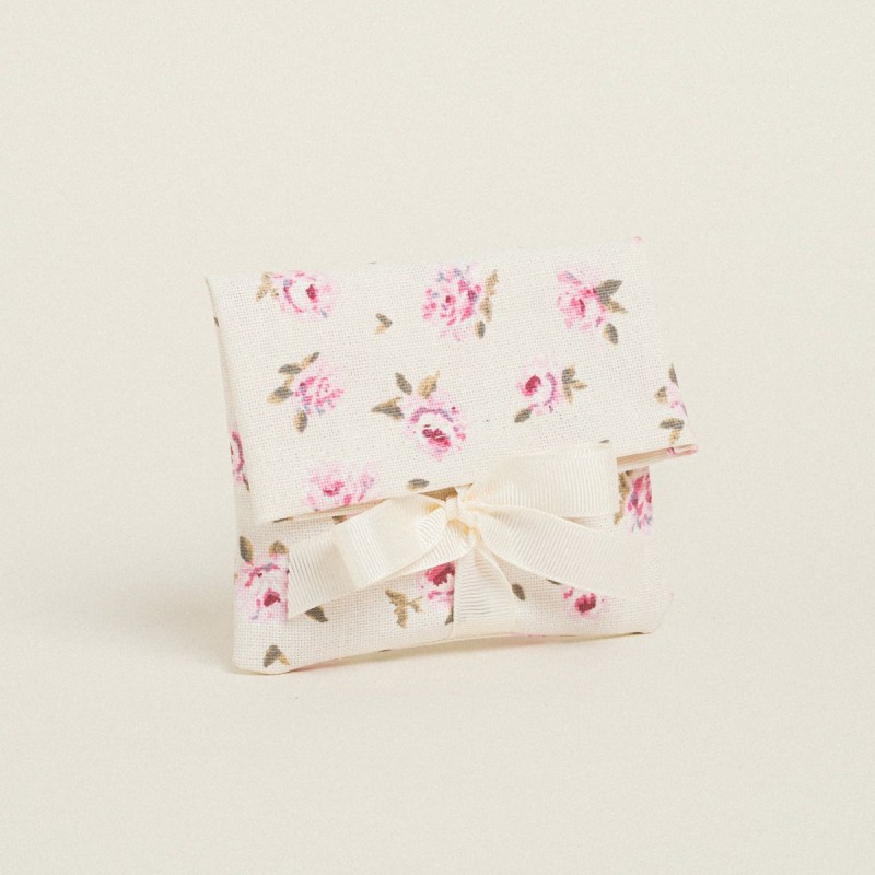 Beauty Home ΠΟΥΓΚΙ ΜΕ ΚΟΡΔΕΛΑ 12 x 17 cm ΜΙΝΙ ΦΛΟΡΑΛ ΕΚΡΟΥ