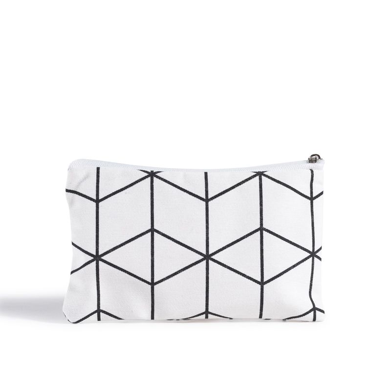 Beauty Home ΠΟΡΤΟΦΟΛΑΚΙ 9 x 16 cm ΓΕΩΜΕΤΡΙΚΟΙ ΡΟΜΒΟΙ ΛΕΥΚΟ-ΜΑΥΡΟ