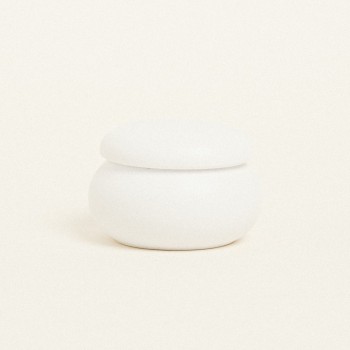 Beauty Home ΚΕΡΑΜΙΚΗ ΜΠΙΖΟΥΤΙΕΡΑ ΜΑΚΑΡΟΝ 6,5 x 5 cm ΛΕΥΚΟ