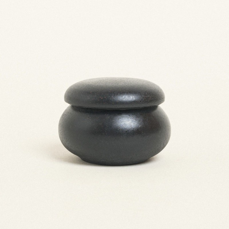 Beauty Home ΚΕΡΑΜΙΚΗ ΜΠΙΖΟΥΤΙΕΡΑ ΜΑΚΑΡΟΝ 6,5 x 5 cm ΜΑΥΡΟ