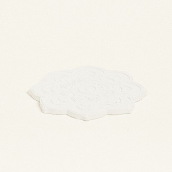 Beauty Home ΚΕΡΑΜΙΚΟ ΛΟΥΛΟΥΔΙ ΣΟΥΒΕΡ 10,5 x 11 x 1,2 cm ΛΕΥΚΟ