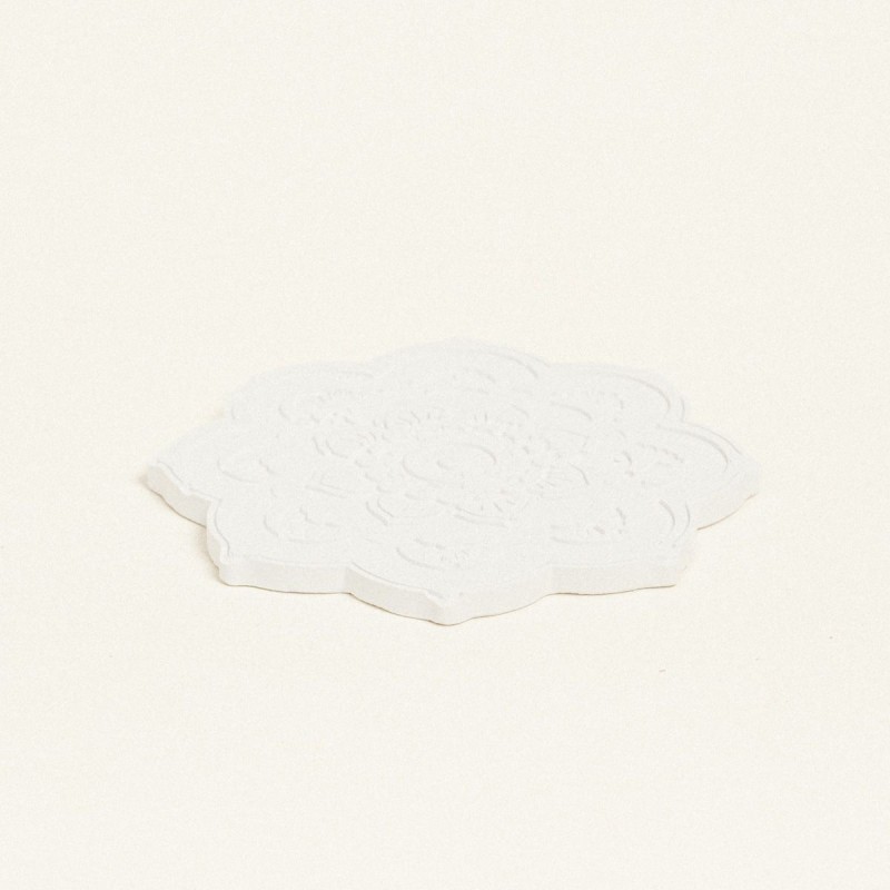 Beauty Home ΚΕΡΑΜΙΚΟ ΛΟΥΛΟΥΔΙ ΣΟΥΒΕΡ 10,5 x 11 x 1,2 cm ΛΕΥΚΟ