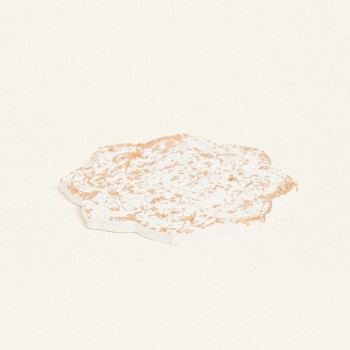 Beauty Home ΚΕΡΑΜΙΚΟ ΛΟΥΛΟΥΔΙ ΣΟΥΒΕΡ 10,5 x 11 x 1,2 cm ΛΕΥΚΟ / ΧΡΥΣΟ