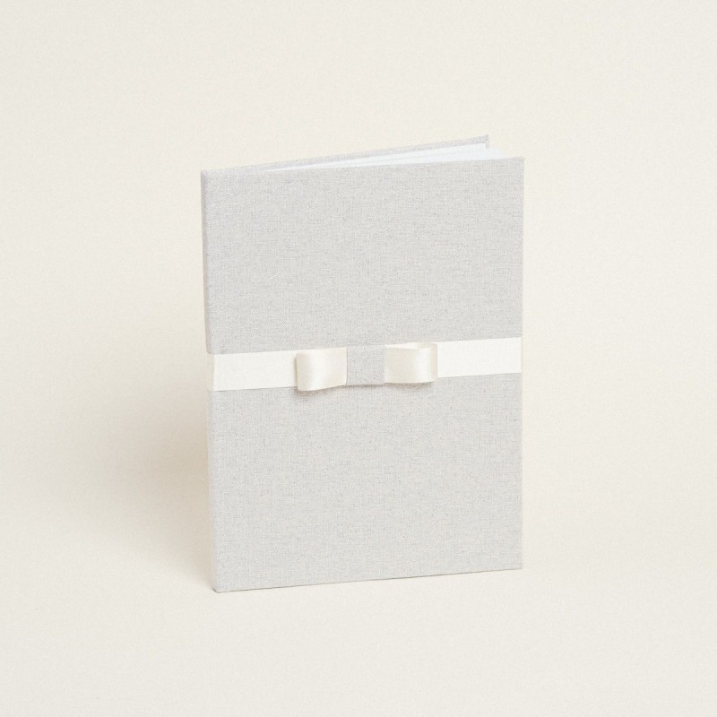 Beauty Home ΒΙΒΛΙΟ ΕΥΧΩΝ ΓΚΡΙ ΑΣΗΜΙ LUREX