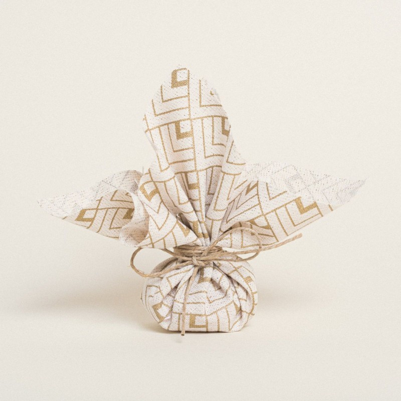 Beauty Home ΜΑΝΤΗΛΙ 27  x 27 cm ΕΚΡΟΥ ΧΡΥΣΟΙ ΚΥΒΟΙ