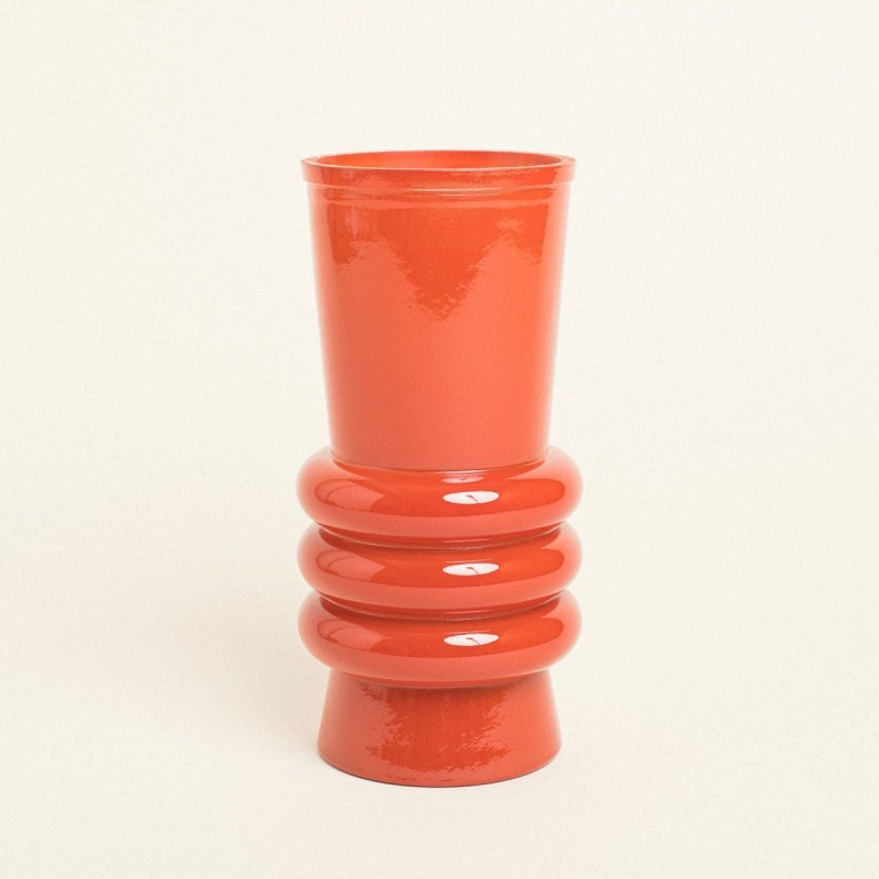 Beauty Home Γυάλινο Βάζο Ελάνη 25 CM