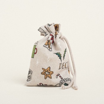 Beauty Home ΠΟΥΓΚΙ ΜΕ ΚΟΡΔΟΝΙ 12 x 17 cm  ΠΡΑΣΙΝΑ ΧΡΙΣΤΟΥΓΕΝΝΙΑΤΙΚΑ ΣΧΕΔΙΑ