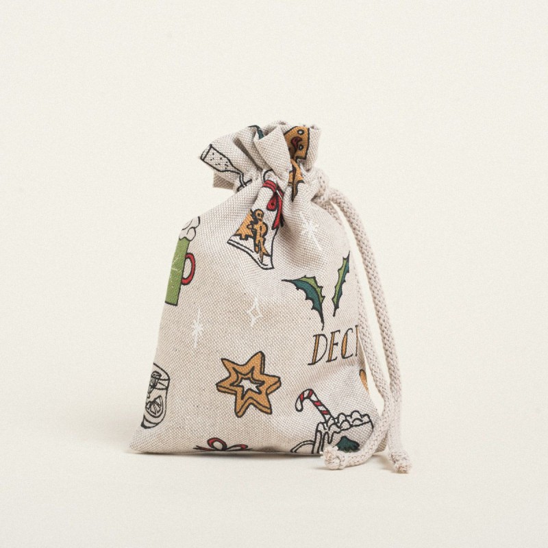 Beauty Home ΠΟΥΓΚΙ ΜΕ ΚΟΡΔΟΝΙ 12 x 17 cm  ΠΡΑΣΙΝΑ ΧΡΙΣΤΟΥΓΕΝΝΙΑΤΙΚΑ ΣΧΕΔΙΑ