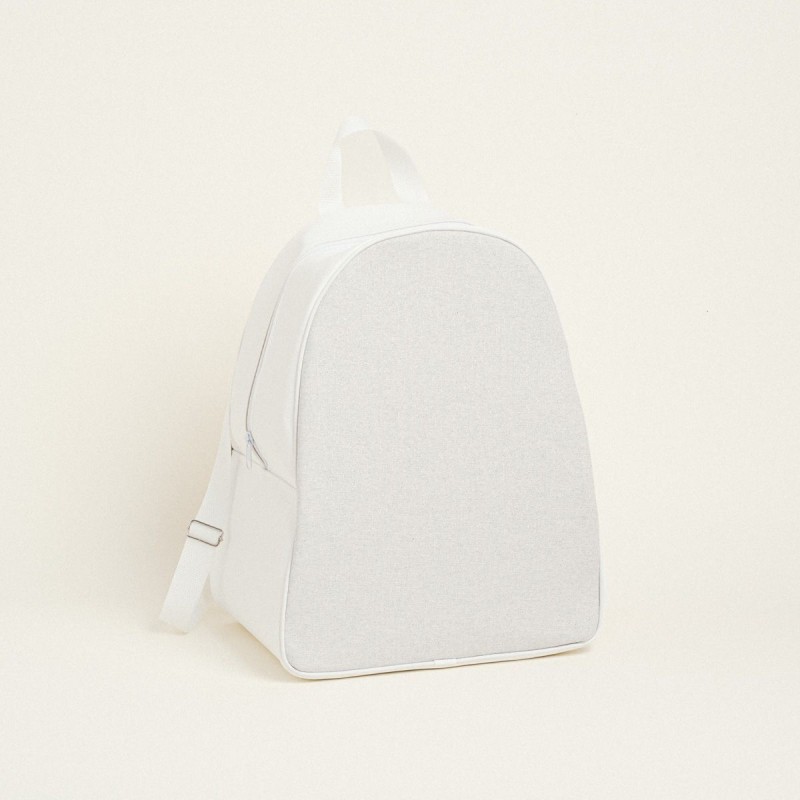 Beauty Home BACKPACK 43x35x23cm ΓΚΡΙ ΑΣΗΜΙ LUREX