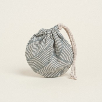 Beauty Home ΠΟΥΓΚΙ ΟΒΑΛ ΜΕ ΚΟΡΔΟΝΙ 13 x 14 cm ΔΙΑΓΩΝΙΕΣ ΓΡΑΜΜΕΣ ΛΑΔΙ