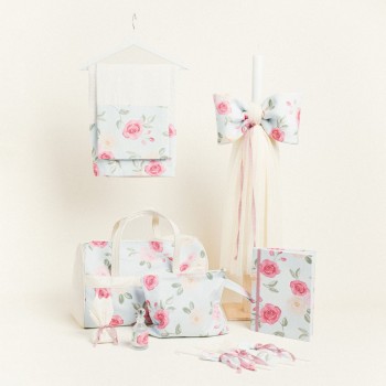 Beauty Home ΣΕΤ ΒΑΠΤΙΣΗΣ   ΤΡΙΑΝΤΑΦΥΛΛΑ ΓΑΛΑΖΙΟ ΦΟΝΤΟ