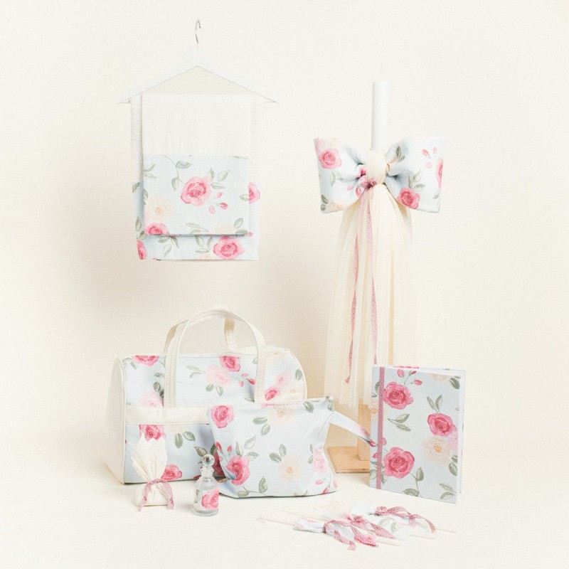 Beauty Home ΣΕΤ ΒΑΠΤΙΣΗΣ   ΤΡΙΑΝΤΑΦΥΛΛΑ ΓΑΛΑΖΙΟ ΦΟΝΤΟ