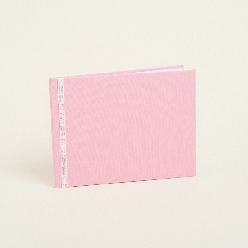 Beauty Home ΒΙΒΛΙΟ ΕΥΧΩΝ ΜΟΝΟΧΡΩΜΟ PREMIUM ΡΟΖ ΠΛΑΓΙΟ  20,5 x 27,5 cm