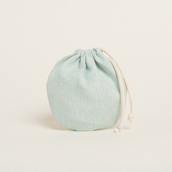 Beauty Home ΠΟΥΓΚΙ ΟΒΑΛ ΜΕ ΚΟΡΔΟΝΙ 13 x 14 cm  ΒΕΡΑΜΑΝ ΧΡΥΣΟ LUREX