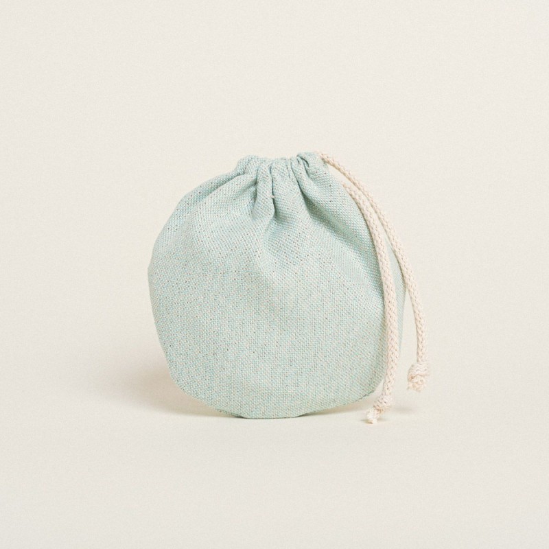 Beauty Home ΠΟΥΓΚΙ ΟΒΑΛ ΜΕ ΚΟΡΔΟΝΙ 13 x 14 cm  ΒΕΡΑΜΑΝ ΧΡΥΣΟ LUREX