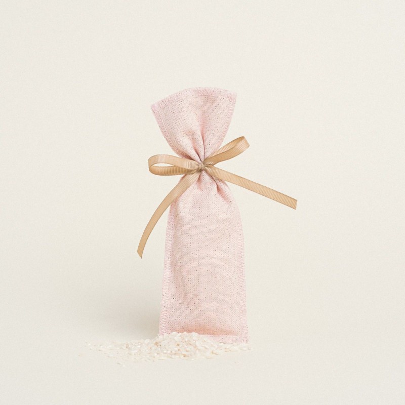 Beauty Home ΠΟΥΓΚΙ ΜΑΚΡΟΣΤΕΝΟ 6 x 19 cm -LUREX ΡΟΖ