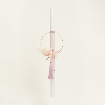 Beauty Home ΛΑΜΠΑΔΑ ΒΑΠΤΙΣΗΣ ΣΤΕΦΑΝΙ ΡΟΖ ΜΕ ΑΠΟΞΗΡΑΜΕΝΑ