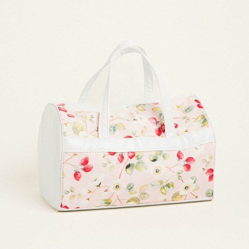 Beauty Home ΣΑΚ ΒΟΥΑΓΙΑΖ 45x30x30cm ΠΟΠΛΙΝΑ ΦΡΑΟΥΛΕΣ ΚΑΙ ΑΝΘΗ