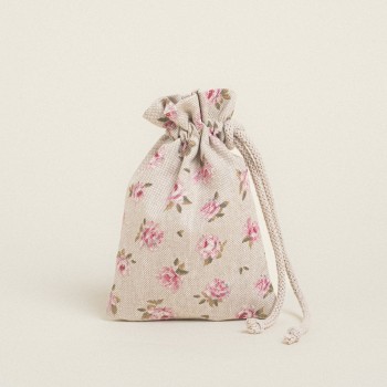 Beauty Home ΠΟΥΓΚΙ ΜΕ ΚΟΡΔΟΝΙ 12 x 17 cm ΜΙΝΙ ΦΛΟΡΑΛ ΜΠΕΖ