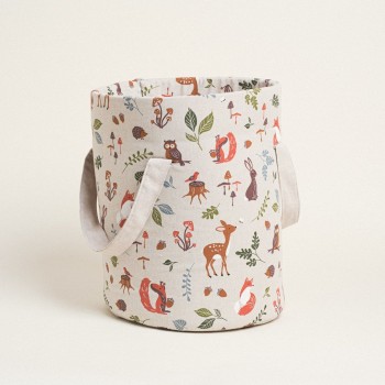 Beauty Home ΣΑΚΟΣ ΚΥΛΙΝΔΡΟΣ 43 x 30 cm  FOREST WOOD ANIMALS