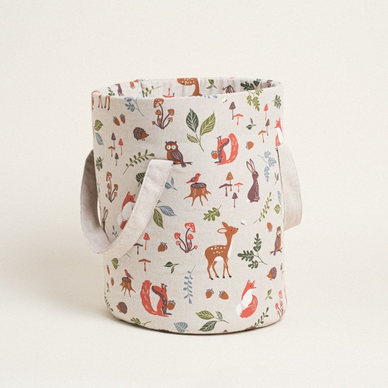 Beauty Home ΣΑΚΟΣ ΚΥΛΙΝΔΡΟΣ 43 x 30 cm  FOREST WOOD ANIMALS