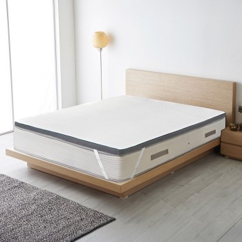 Beauty Home Ανώστρωμα Gel Memory Foam Relief Plus Art 4700 100x200 Λευκό