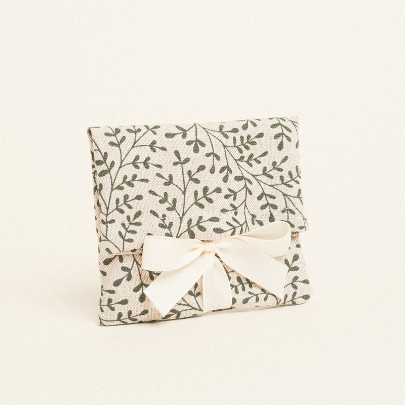 Beauty Home ΠΟΥΓΚΙ ΜΕ ΚΟΡΔΕΛΑ 12 x 17 cm ΠΡΑΣΙΝΑ ΚΛΑΔΑΚΙΑ