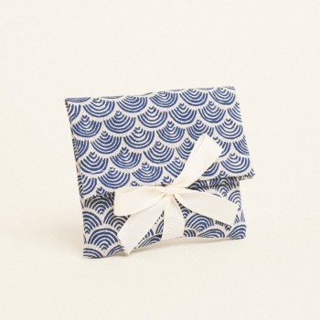 Beauty Home ΠΟΥΓΚΙ ΜΕ ΚΟΡΔΕΛΑ 12 x 17 cm ΜΙΝΙ ΜΠΛΕ ΚΥΜΑΤΑ