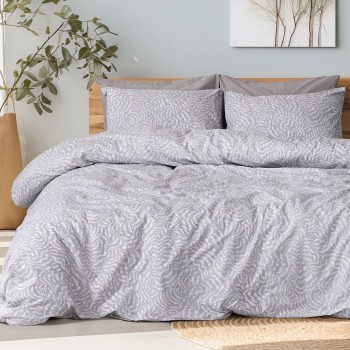 Beauty Home Σετ σεντόνια King size Evie Art 12261 270x260 Γκρι