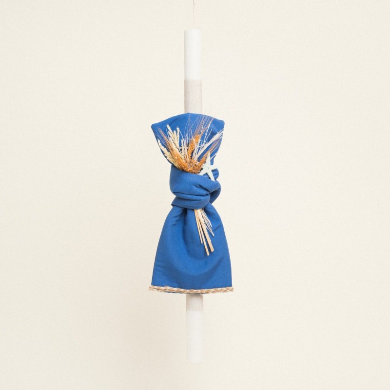 Beauty Home ΛΑΜΠΑΔΑ ΒΑΠΤΙΣΗΣ ΜΟΝΟΧΡΩΜΟ PREMIUM ΜΠΛΕ ΡΟΥΑ