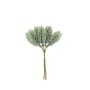 Beauty Home 6 κλαδιά έλατου πράσινα με ιριδίζον γκλίτερ 14.5 cm