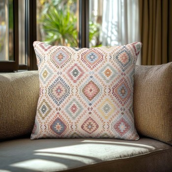 Beauty Home Μαξιλαροθήκη ΣΤΟΦΑ ΙΝΔΙΚΟΙ ΡΟΜΒΟΙ