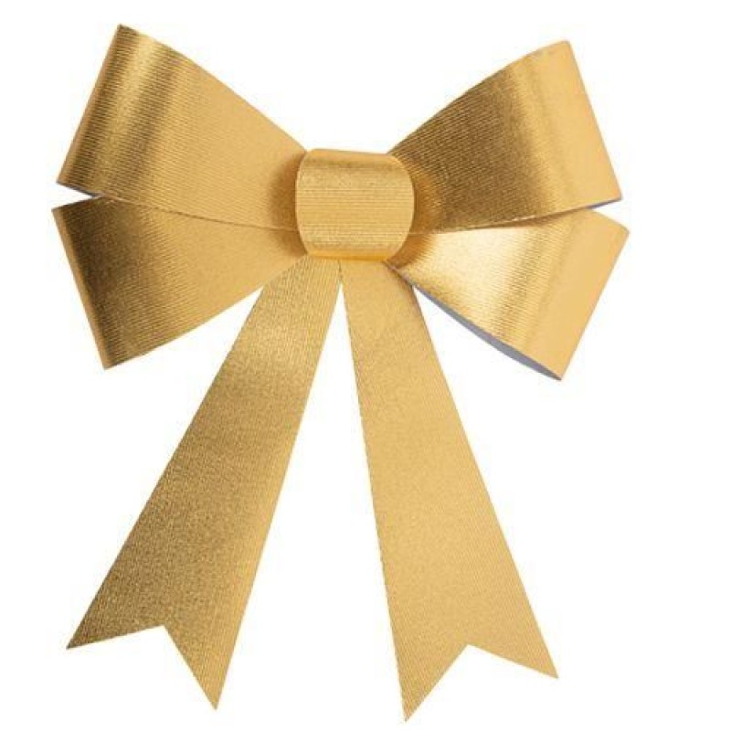 Beauty Home Φιόγκος σε Μεταλλικό Χρυσό 32 x 37 cm