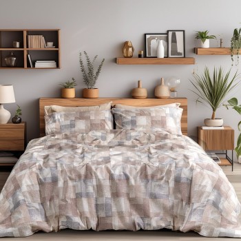 Beauty Home Σετ παπλωματοθήκη φανελένια μονή Renoir Art 12338 160x240 Μπεζ