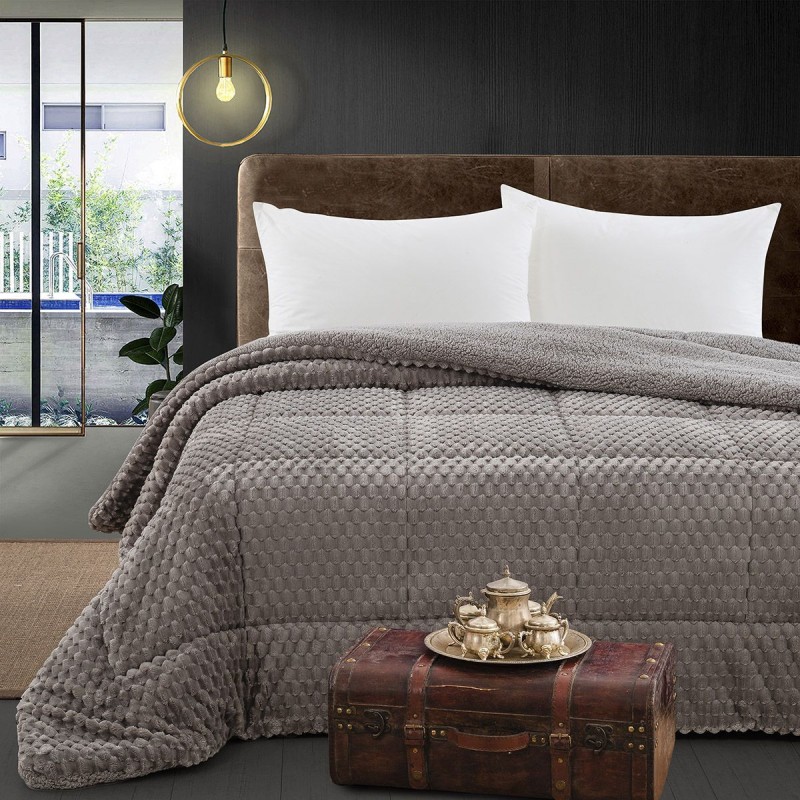 Beauty Home Κουβερτοπάπλωμα υπέρδιπλο Art 12655 220x240 Γκρι