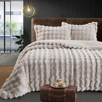 Beauty Home Κουβερτοπάπλωμα υπέρδιπλο Art 12663 220x240 Μπεζ