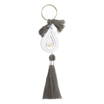 Beauty Home ΚΡΕΜΑΣΤΟ ΚΕΡΑΜΙΚΟ ΔΑΚΡΥ ΜΕ PLEXI GLASS MATI ΑΣΗΜΙ ΠΡΑΣΙΝΟ ΕΥΚΑΛΥΠΤΟΥ