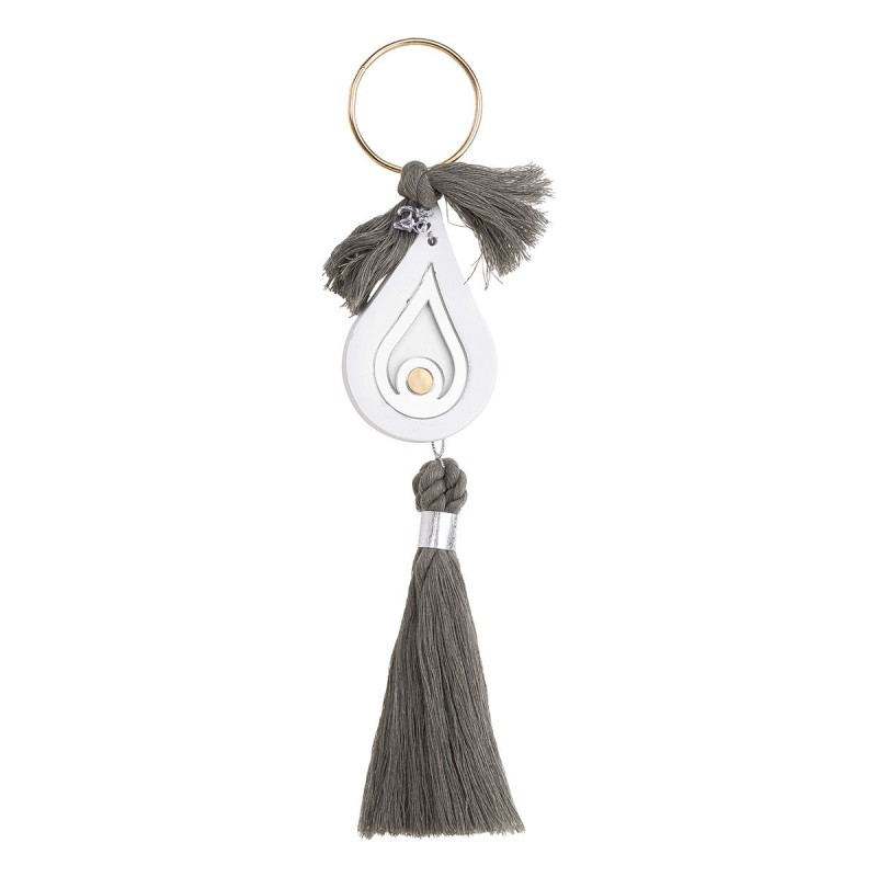 Beauty Home ΚΡΕΜΑΣΤΟ ΚΕΡΑΜΙΚΟ ΔΑΚΡΥ ΜΕ PLEXI GLASS MATI ΑΣΗΜΙ ΠΡΑΣΙΝΟ ΕΥΚΑΛΥΠΤΟΥ